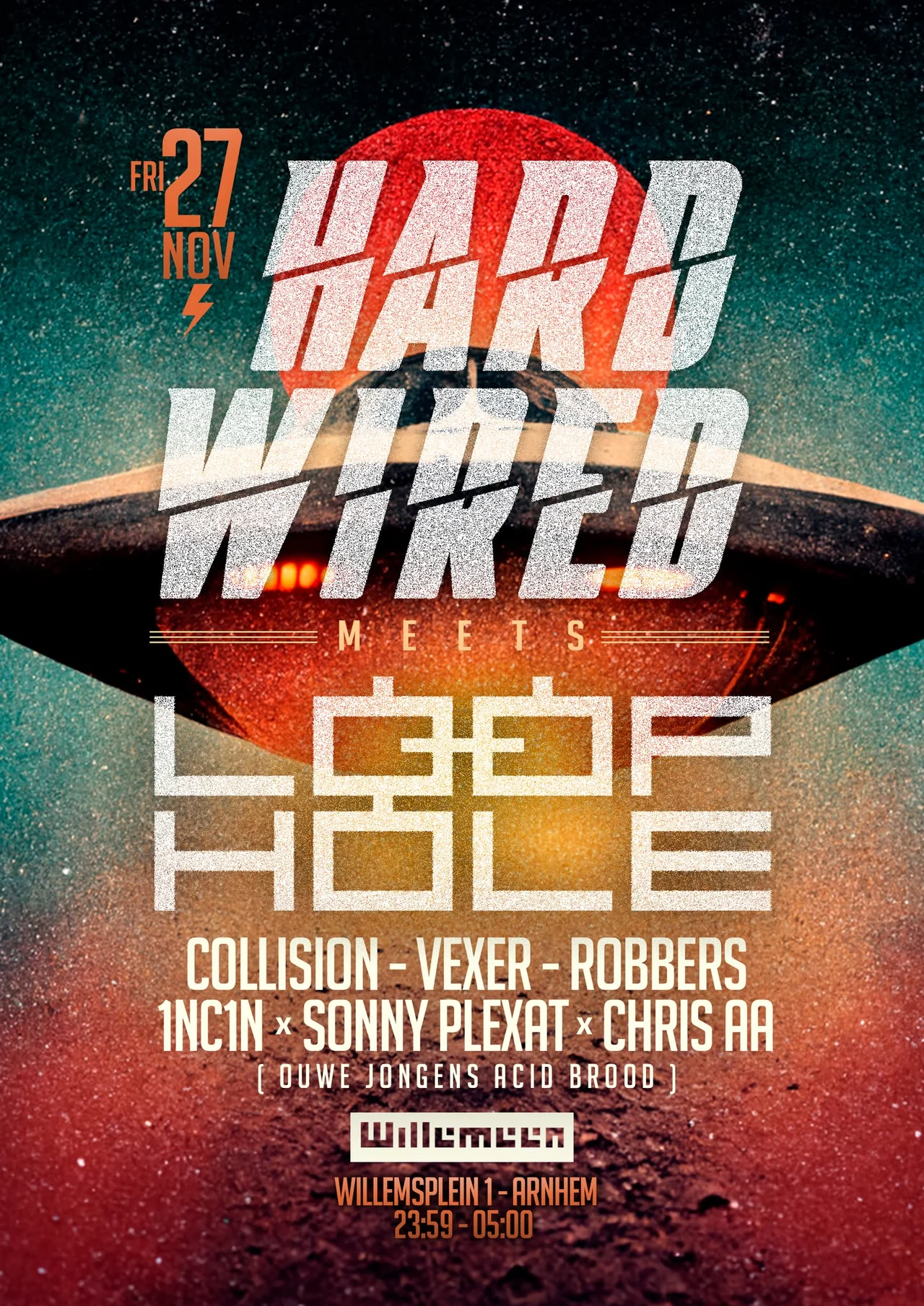 Hardwired meets Loophole event poster